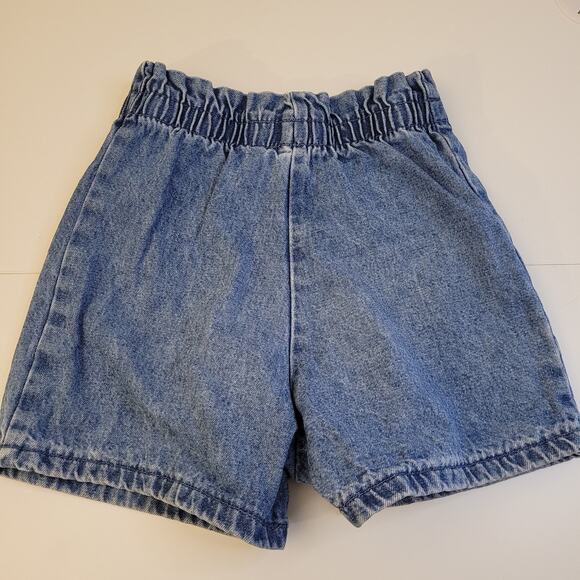 Lot of 3 Toddler Girls 4T Denim Shorts Sonoma Santa Fe Embroidered Vintage Cute! - Picture 9 of 16